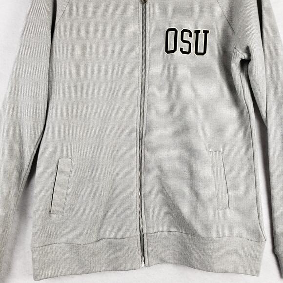 Stepforward Womens XL OSU Oregon State Full Zip Sweatshirt Gray Minimalist Basic - Picture 2 of 8